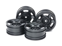 Tamiya 51688 CC-02 6-Spoke Wheels Black 26mm (+4mm Offset)