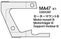 Tamiya 13451396 TRF420X Motor Mount B (MA47)