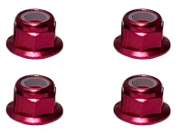 Square SGX-04FR Aluminum Wheelnuts Red (4 Pcs.)