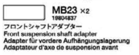 Tamiya 19804837 TT-02 SRX Adapter fr vordere Aufhngungslagerung MB23