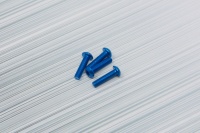 Square Aluscrews Blue Button-Head 4 pcs. M3x10mm