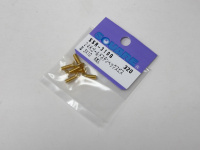 Square Steelscrew Gold M3 Countersunk-Head 3x10mm (6 pcs.)