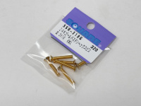 Square Steelscrew Gold M3 Countersunk-Head 3x18mm (6 pcs.)