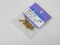 Square Steelscrew Gold M3 Button-Head 3x12mm (6 pcs.)