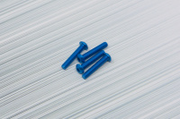 Square Aluscrews Blue Button-Head 4 pcs. M3x16mm