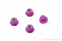 Square SGX-04FP Aluminum Wheelnuts Purple (4 Pcs.)