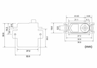 Futaba Digital 1/12 EP Servo BLS-CM600 (5,4kgcm, 0.11s @6.0V, S.Bus2 SR/UR)