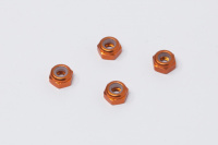 Square SGX-03UOR 3mm Alumuttern Flach Orange (4 St.)