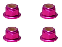 Square SGX-04FPK Aluminum Wheelnuts Pink (4 Pcs.)