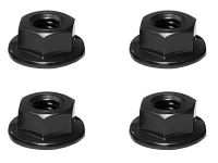 Square SGX-04SBK Alu Wheelnuts Black (Sawteeth)