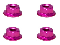 Square SGX-04SPK Alu Wheelnuts Pink (Sawteeth)