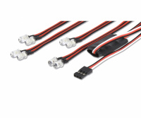 Carson 500906240 LED Light Set 4x White + 4x Red remotely controllable