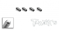 T-Works TE-261-A M4x8mm Grub Screw with Plastic Insert Active Down Stop