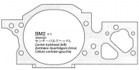 Tamiya 13454420 TRF501X Zentraler Quertrger Links (Bulkhead)