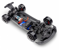 Traxxas TRX105237-4-BLUE 4-TEC 2WD Drift Mustang XL-5 TQi Blau