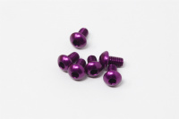 Square NAX-305P Aluscrews Purple Button-Head 6 pcs. M3x5mm