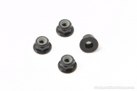 Square SGX-04FBK Aluminum Wheelnuts Black (4Pcs)