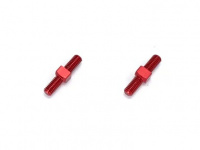 Square SGX-3015R Alu Rechts/Links Gewindestangen M3x15mm (2) Rot