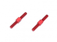 Square SGX-3025R Alu Rechts/Links Gewindestangen M3x25mm (2) Rot