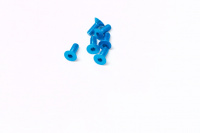 Square SAX-308TB Aluschrauben Tamiya Blau Senkkopf DIN7991 6 St. M3x8mm