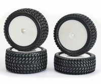 Carson 500900136 1:10 All Terrain 4WD Reifen/Felgen Set Buggy