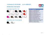 Tamiya 24370 1/24 Porsche 911 GT3 RS (992) - Plastikmodellbausatz