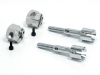 Square SCR-50W Aluminum Wide Hexhub Long Wheel Axle Shafts (for CR-01)